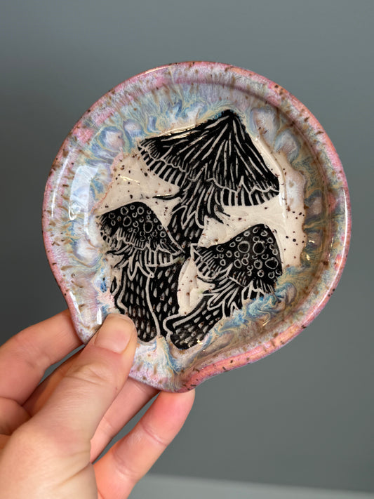 Sgraffito Spoon Rest