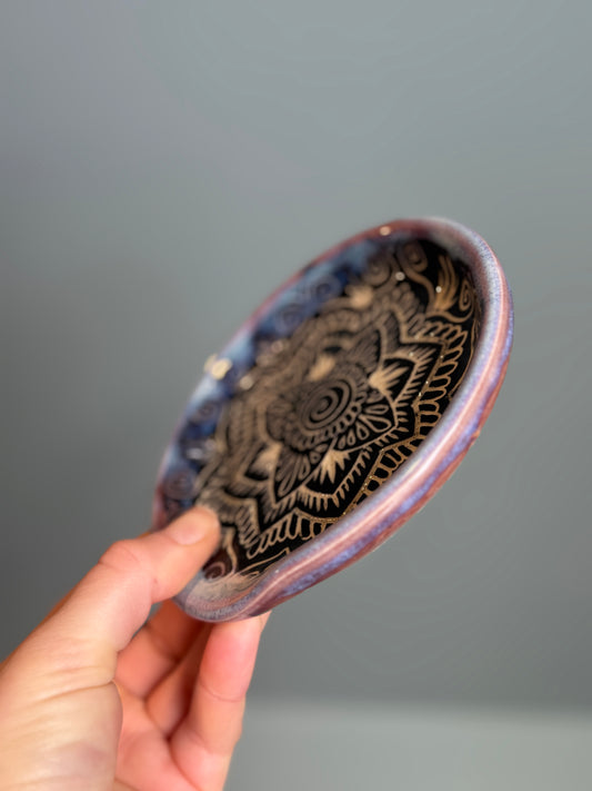 Sgraffito Spoon Rest (Mandala)