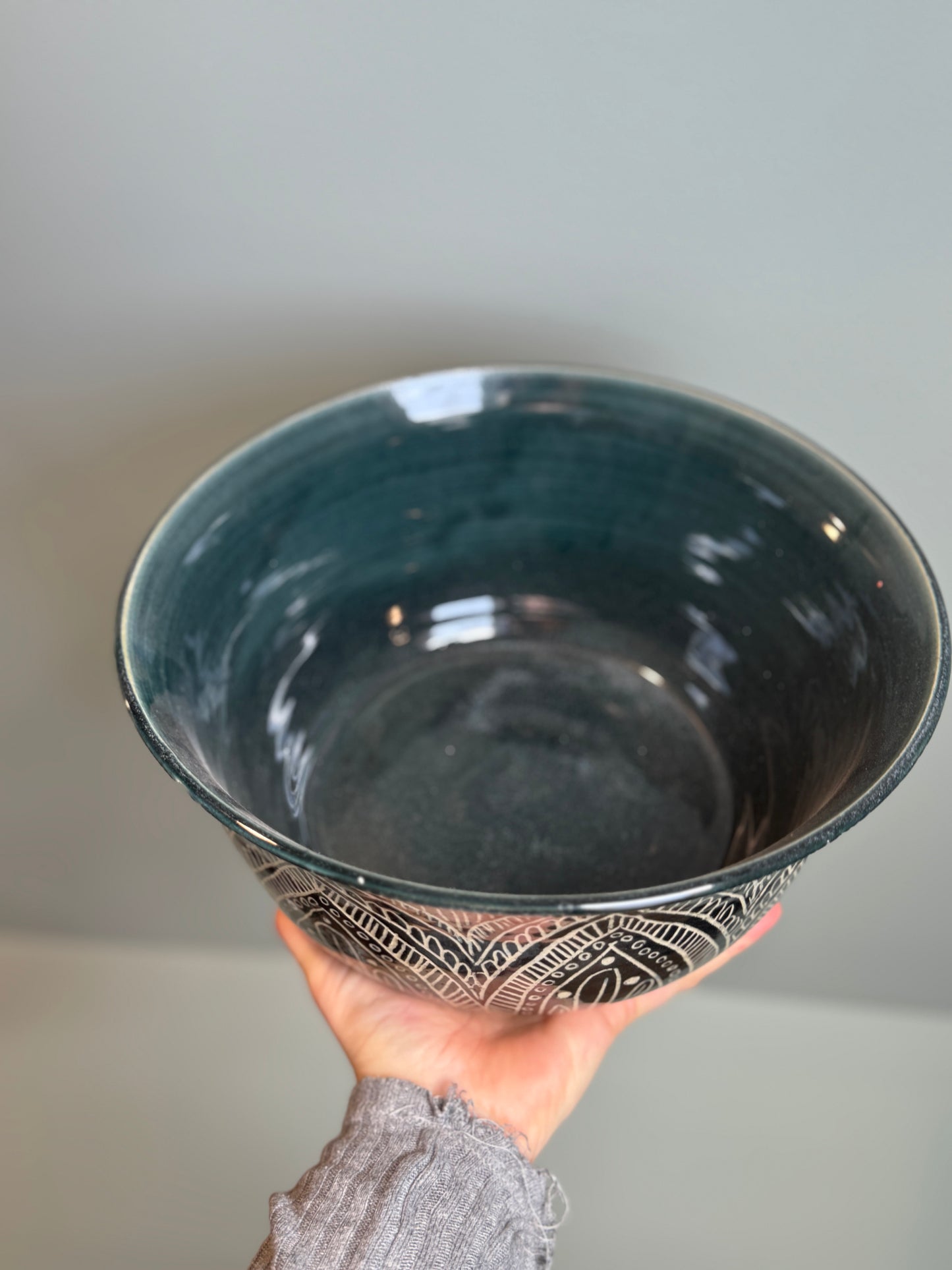 Large Sgraffito Bowl