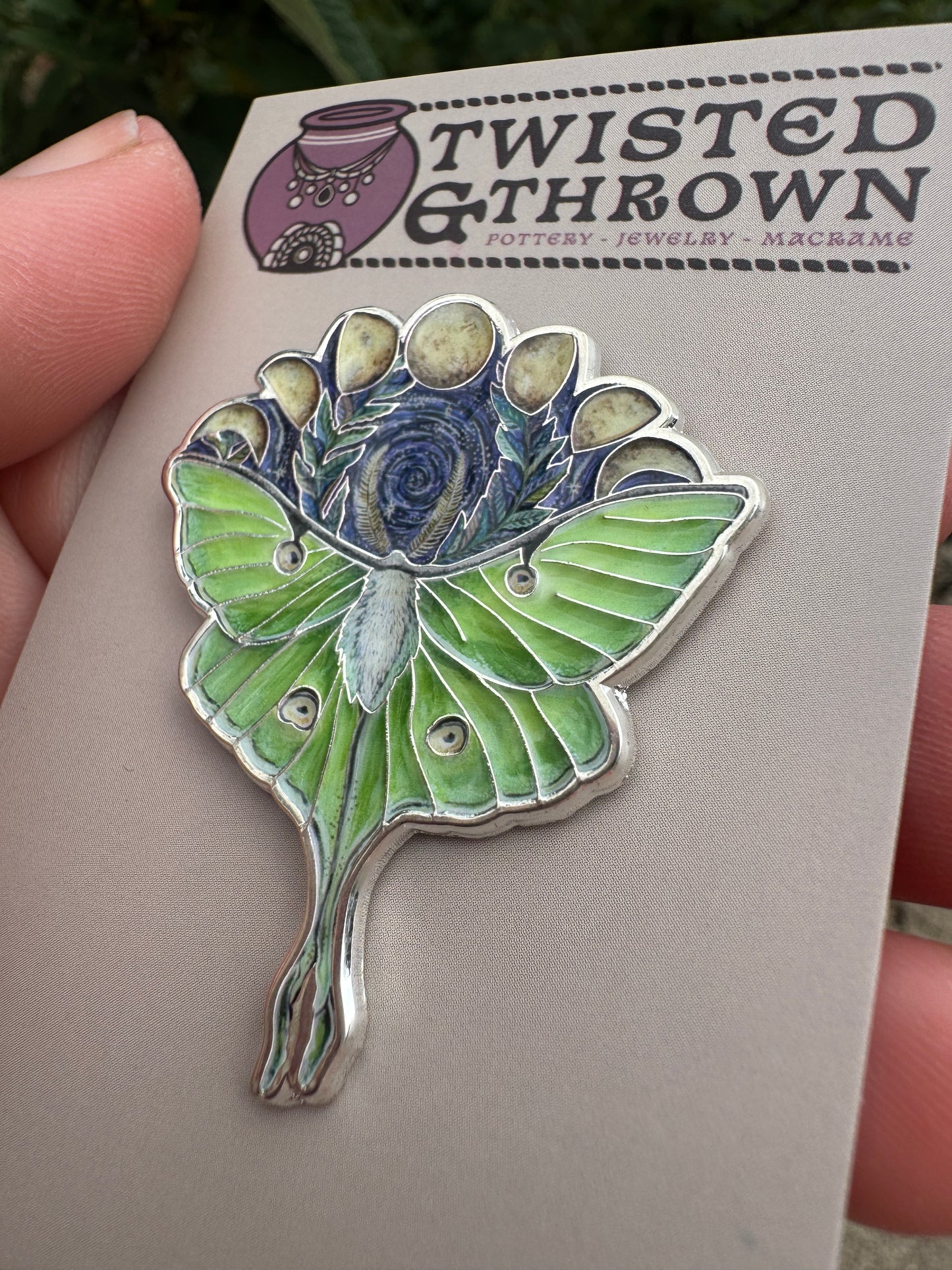 Luna Moth Pin