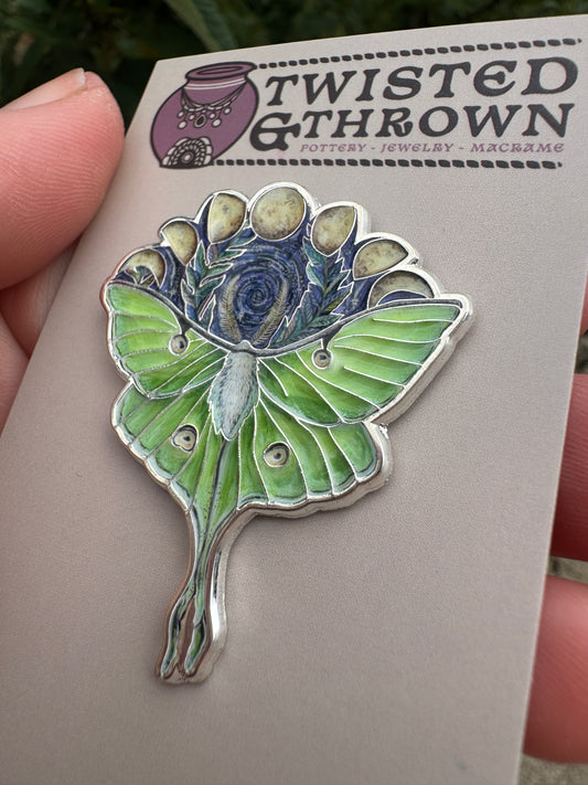 Luna Moth Pin