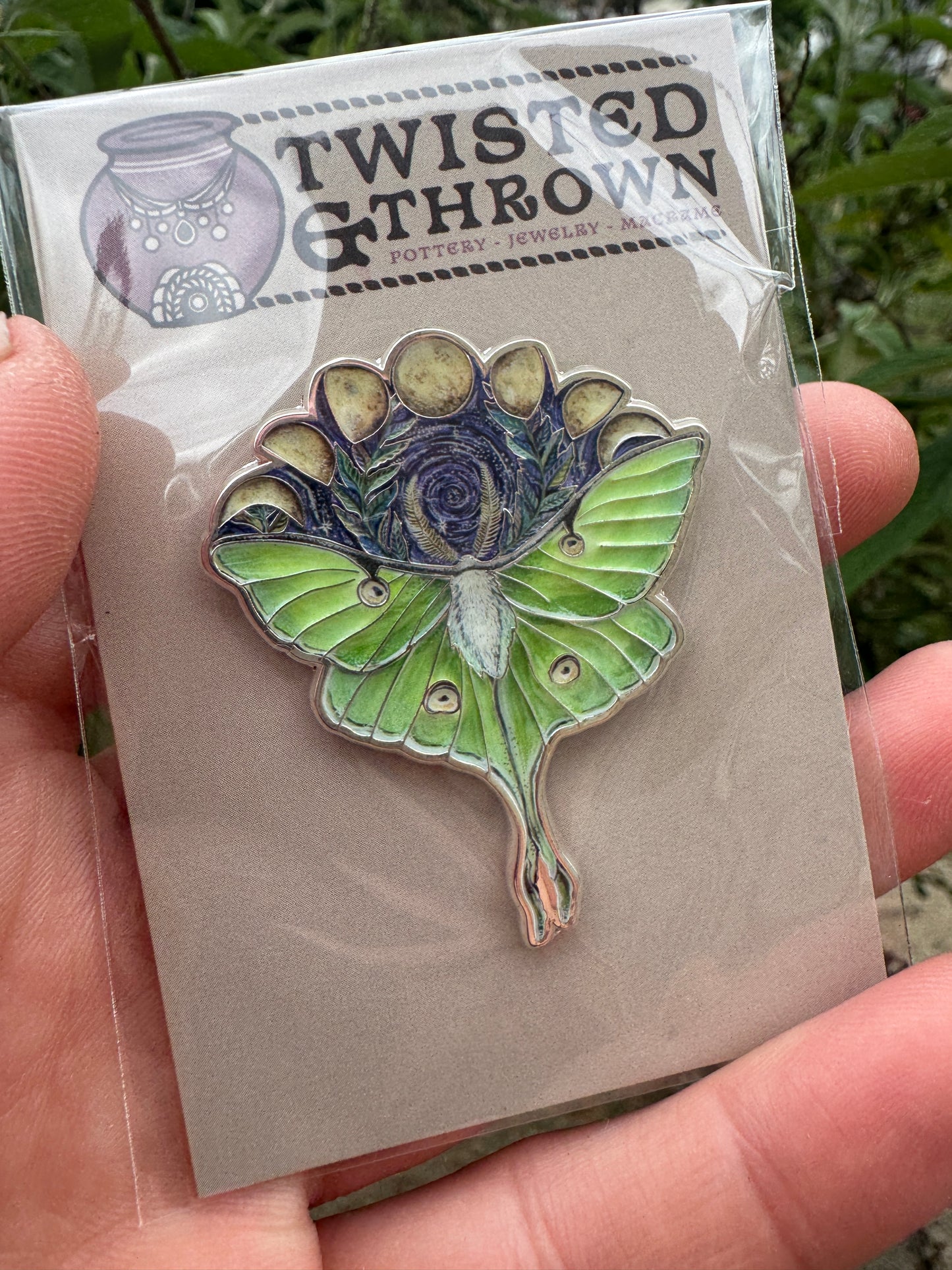 Luna Moth Pin