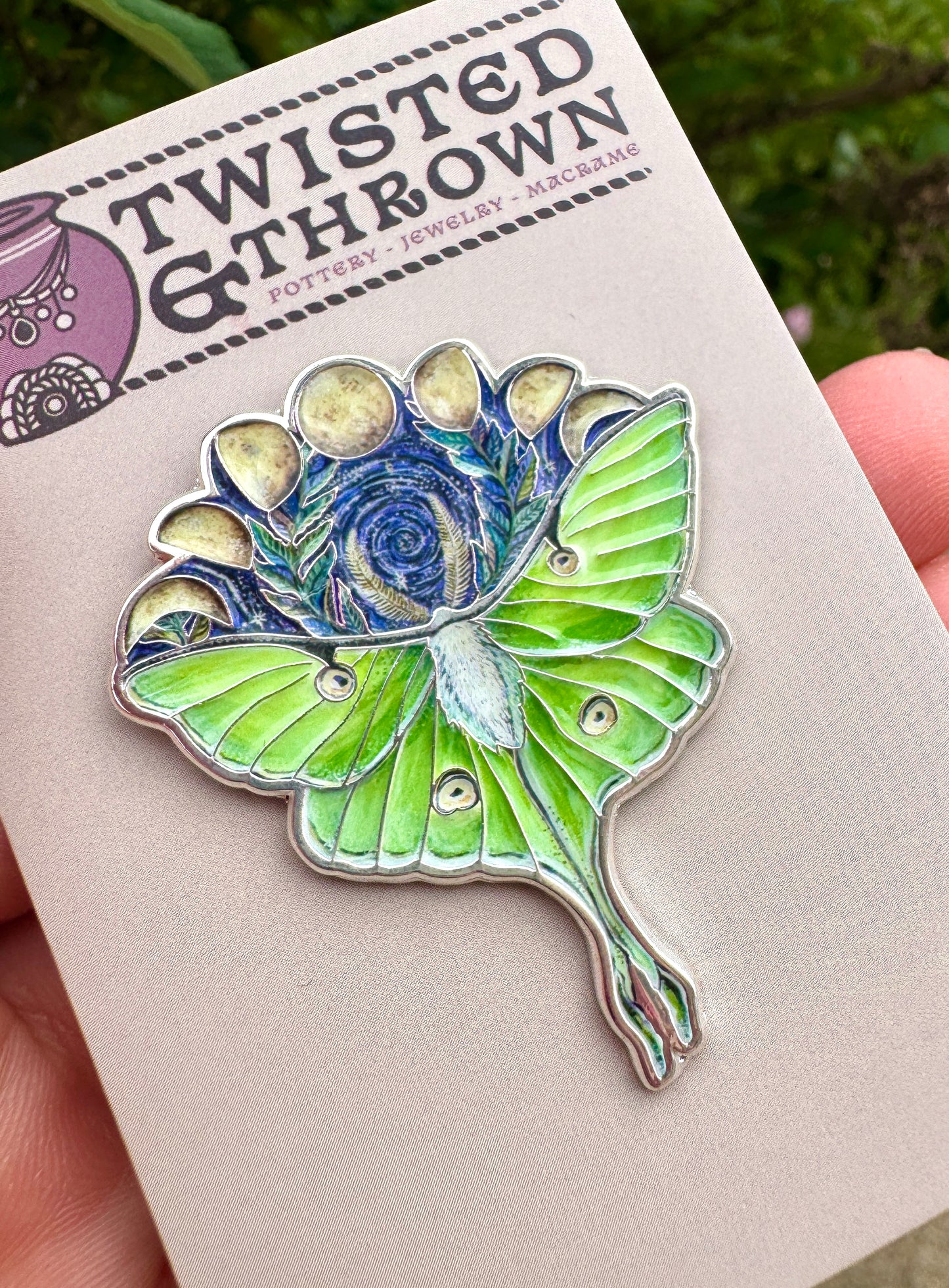 Luna Moth Pin