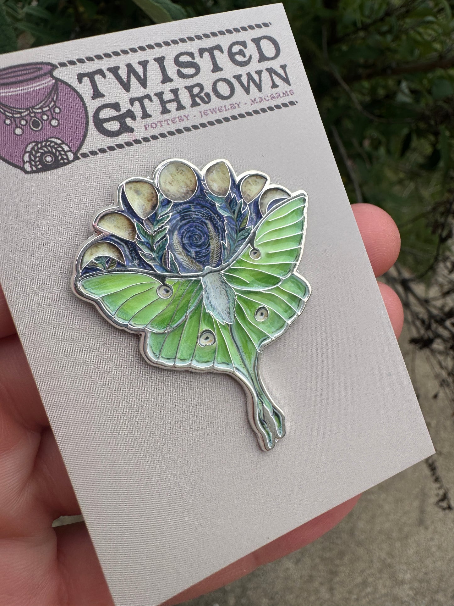 Luna Moth Pin