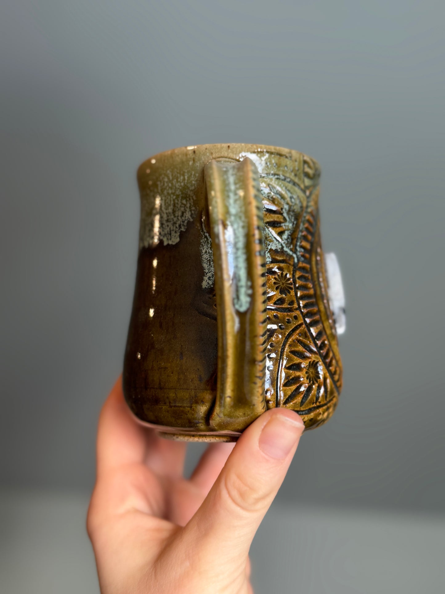 Carved Moonstone Mug