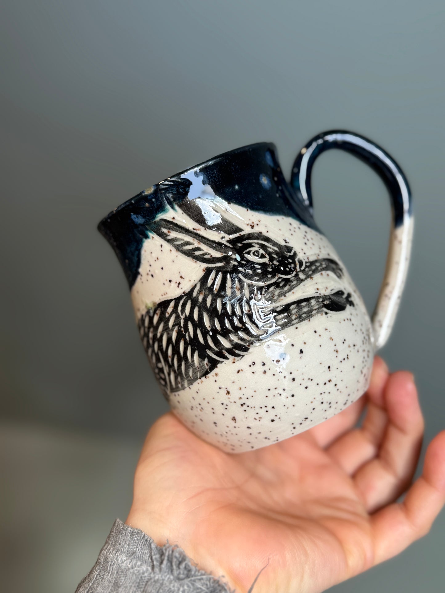 Starry Night Bunny Mug