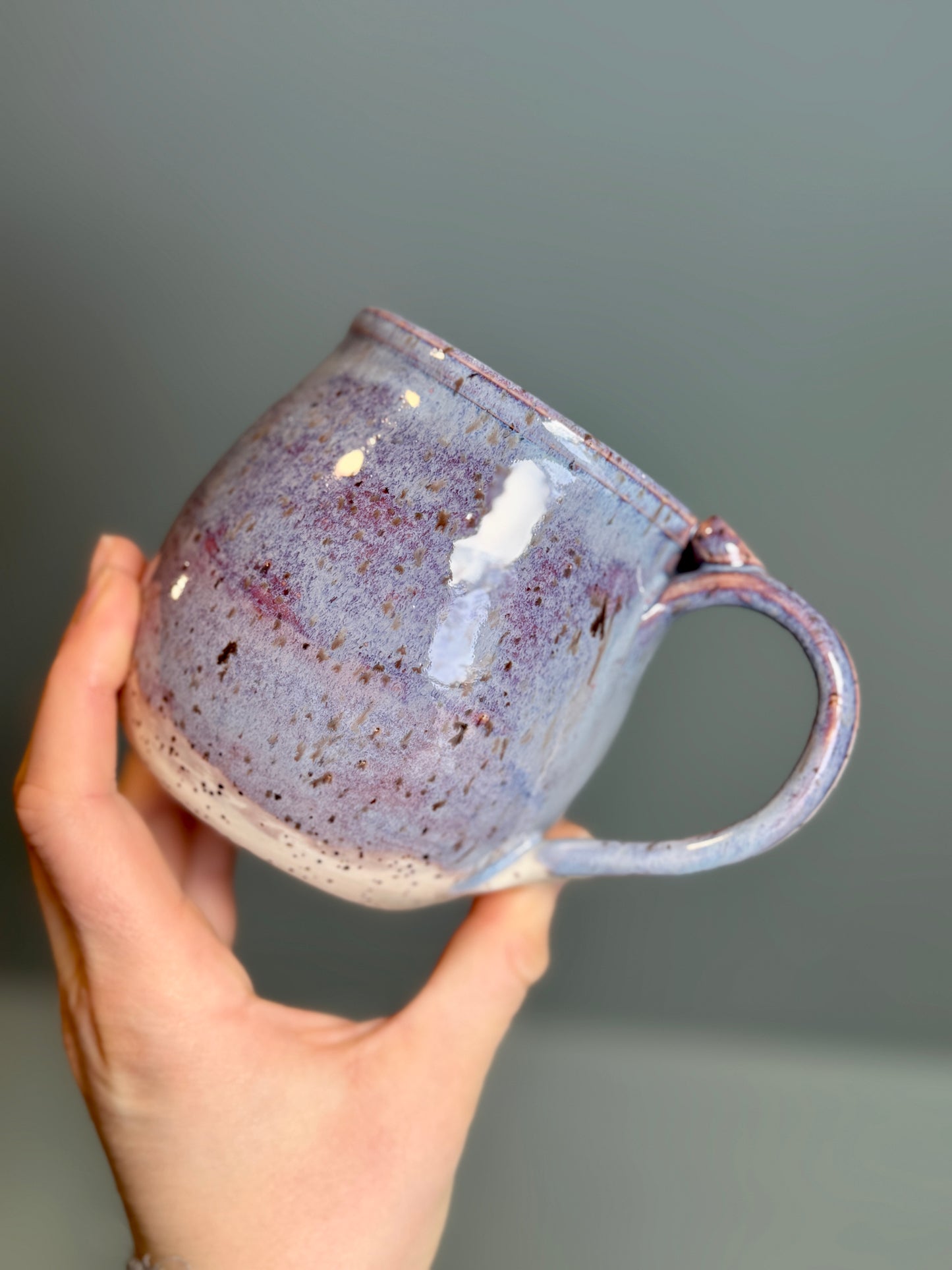 Butterfly carved mug