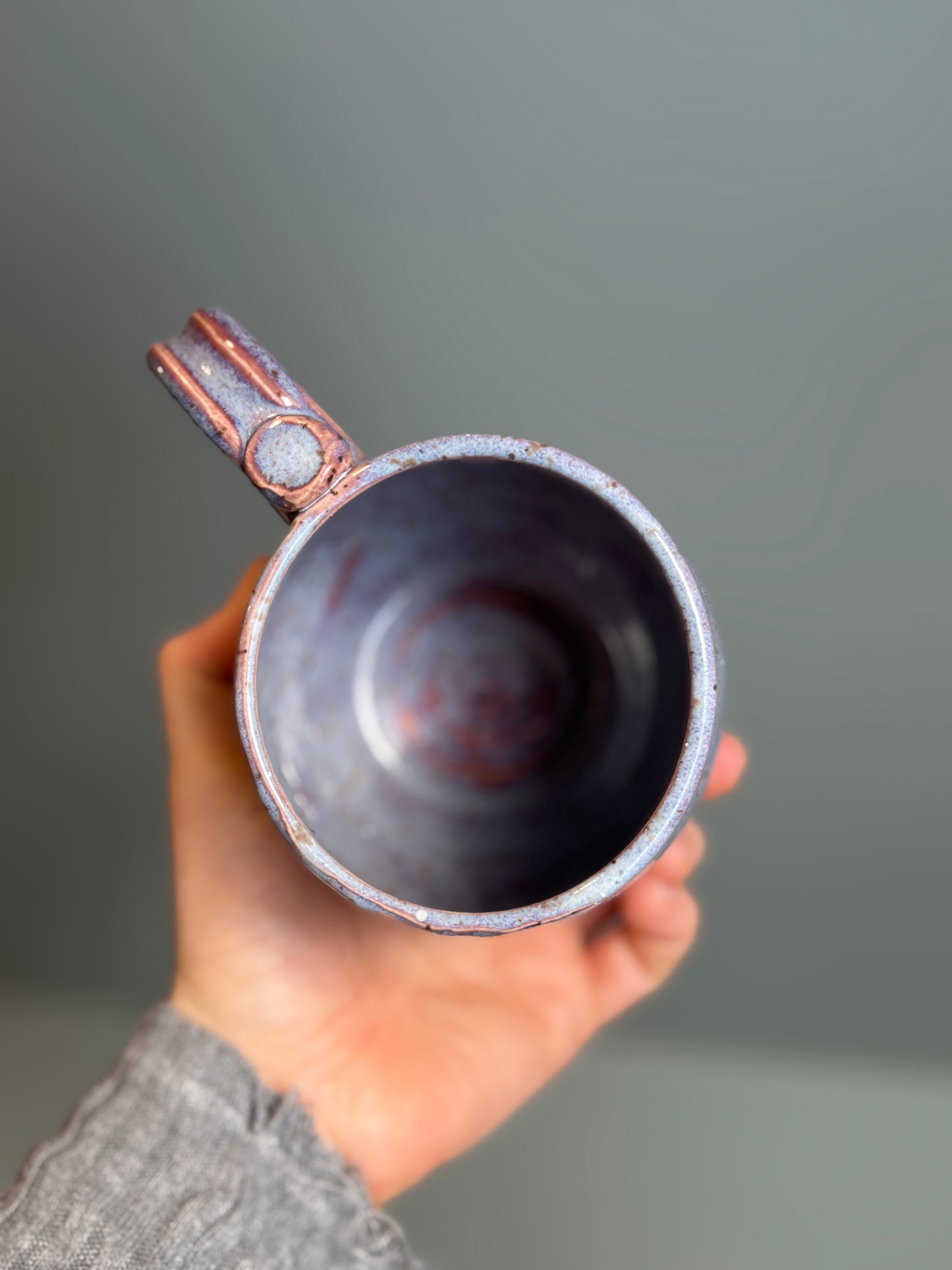 Butterfly carved mug