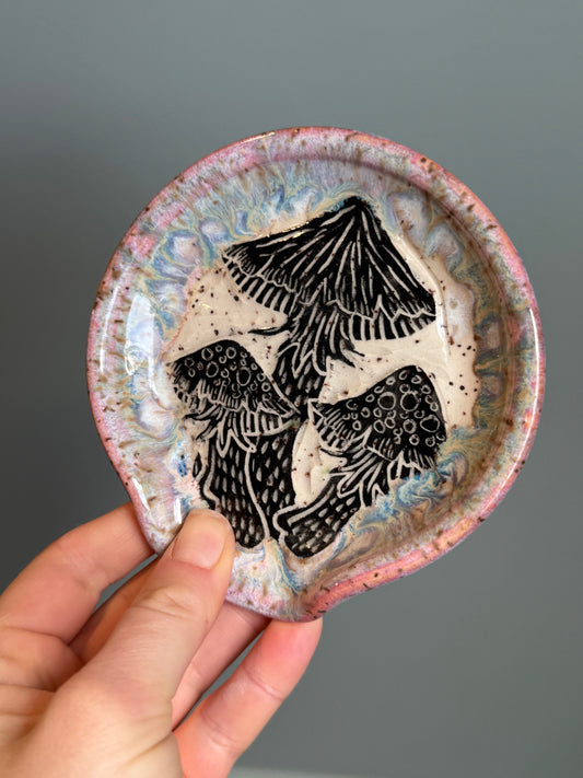 Sgraffito Spoon Rest