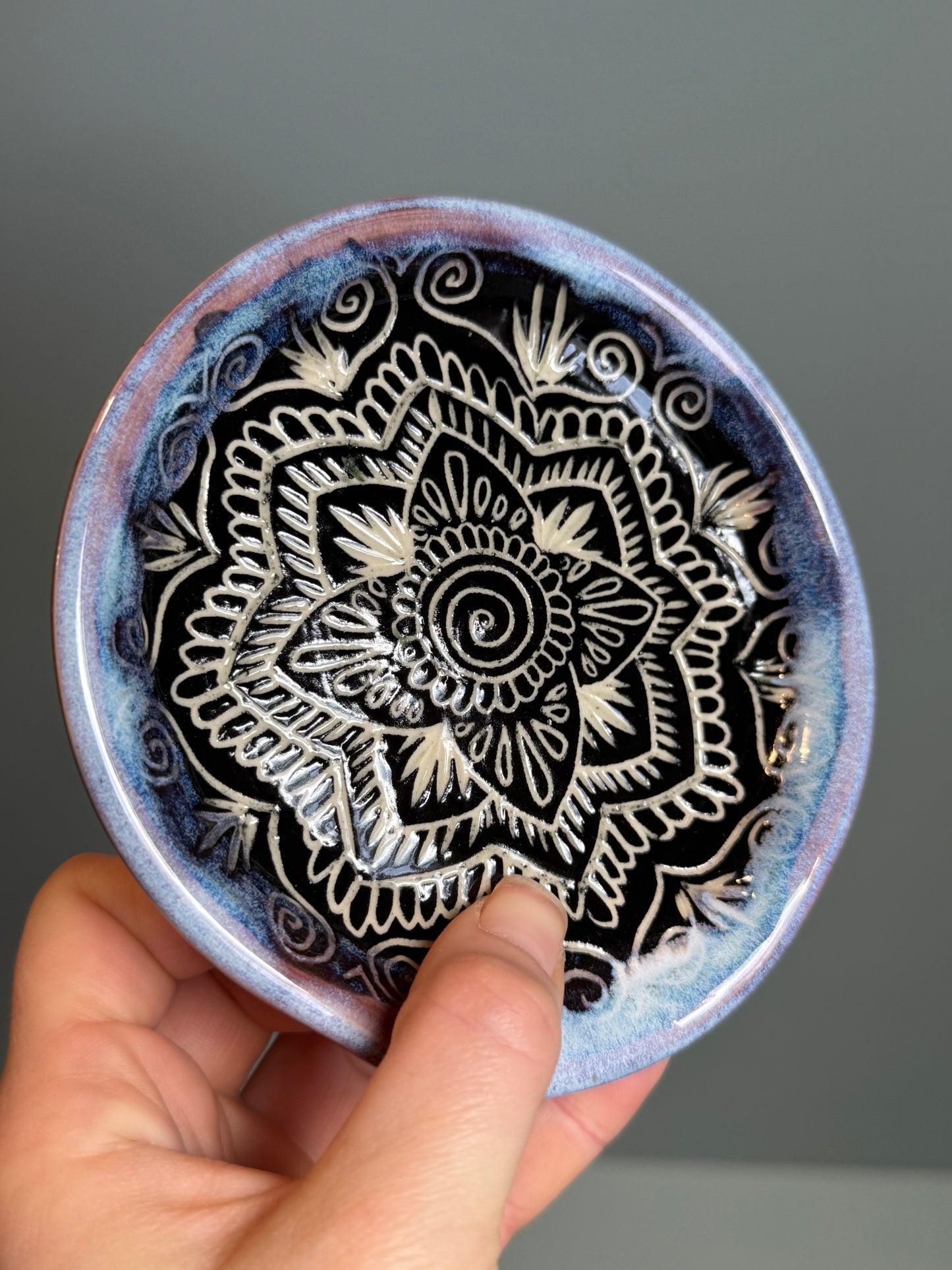 Sgraffito Spoon Rest (Mandala)