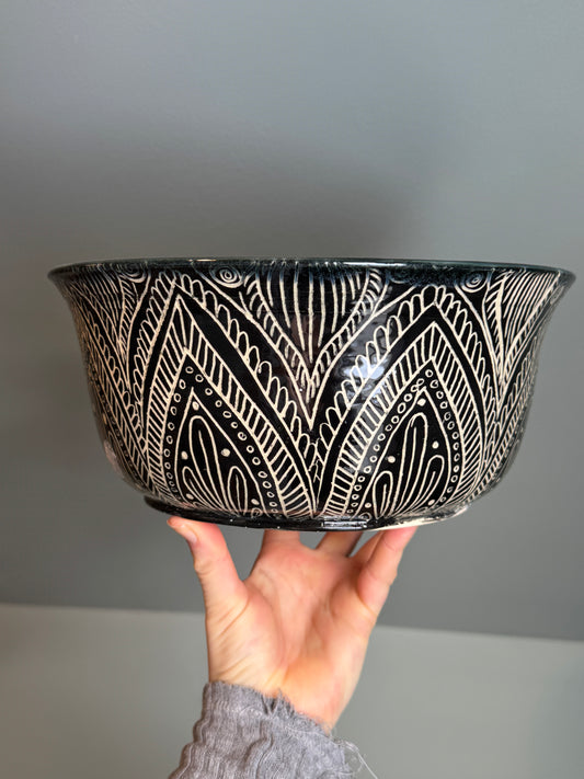 Large Sgraffito Bowl