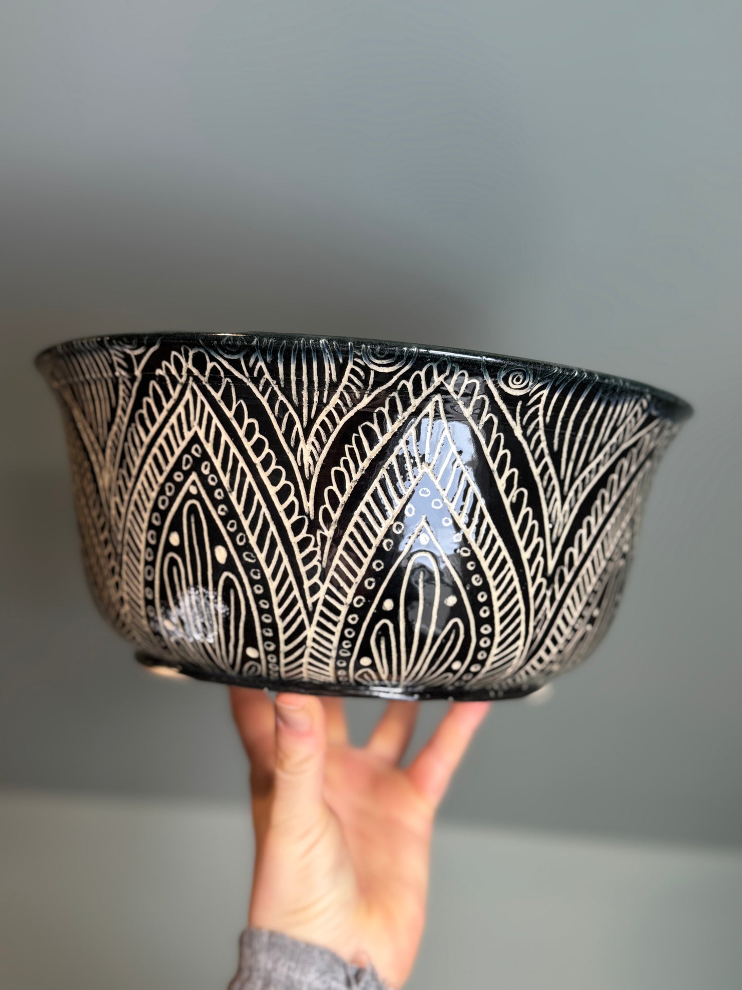 Large Sgraffito Bowl