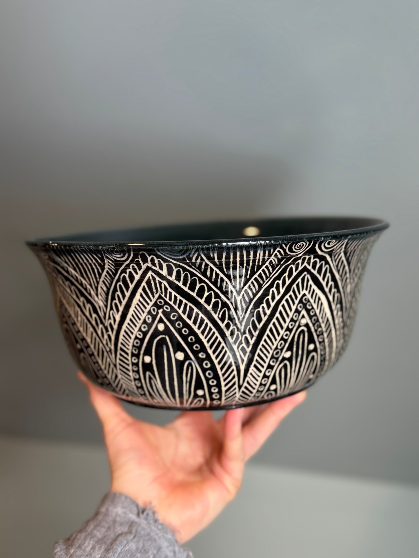 Large Sgraffito Bowl