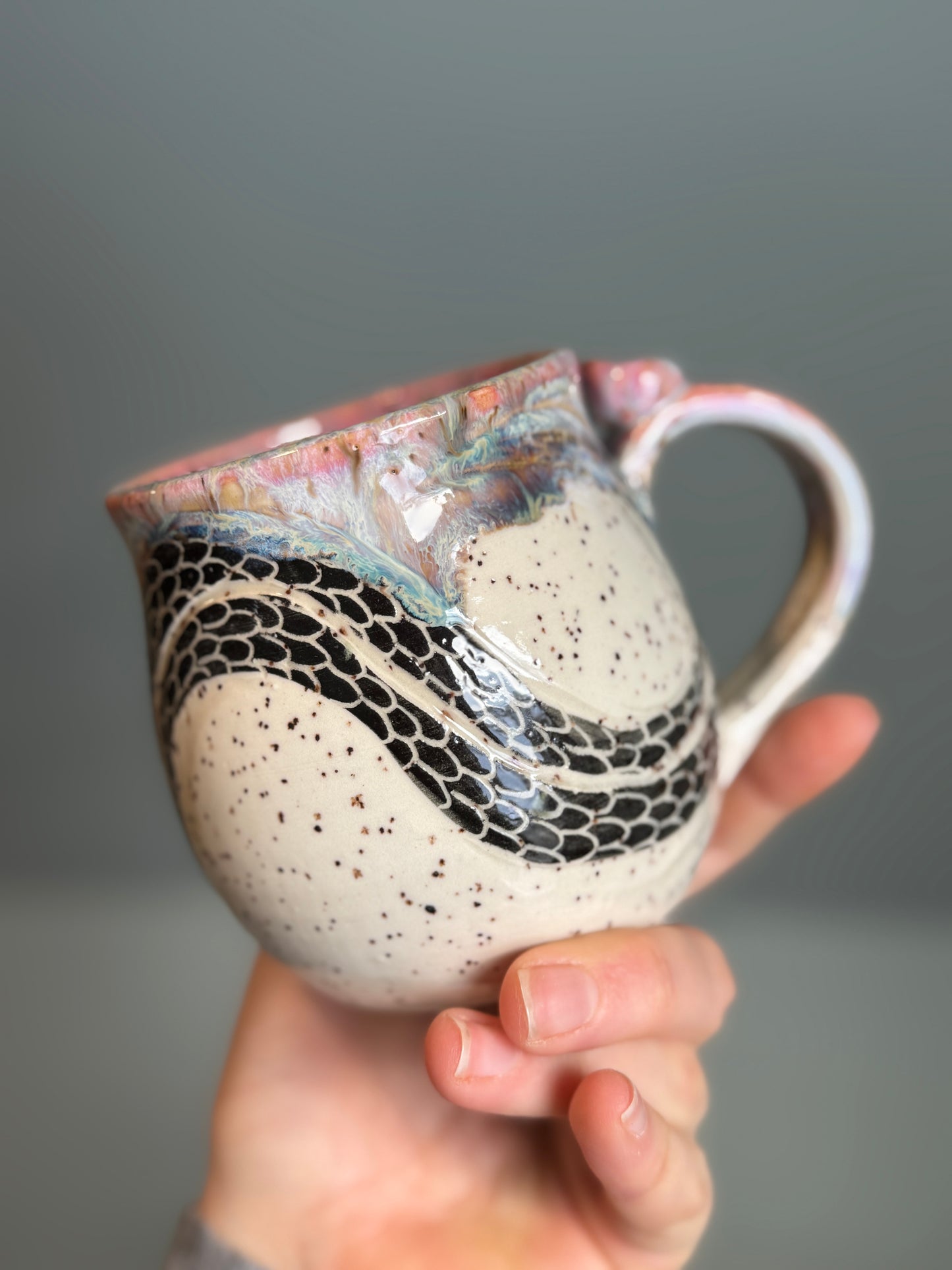 Pink Snake Mug