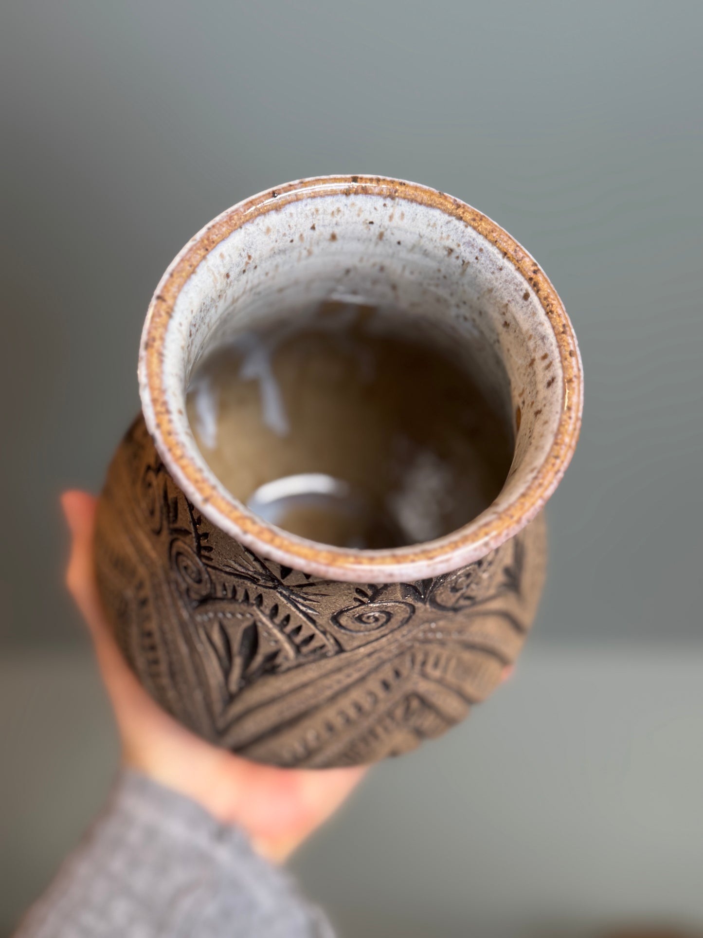 Hand Carved Vase