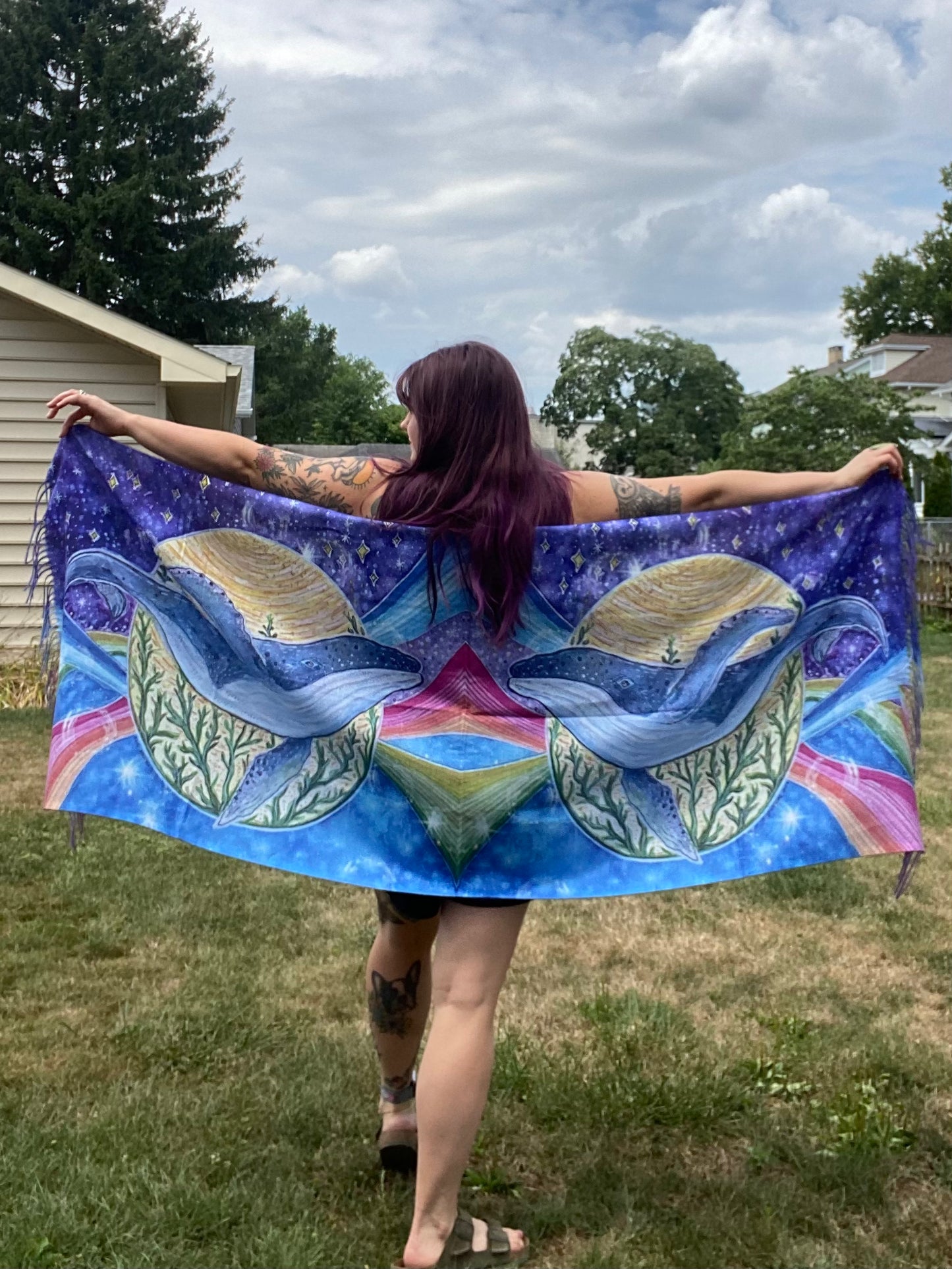 "Whales Are Gonna Save the World" Whale Scarf