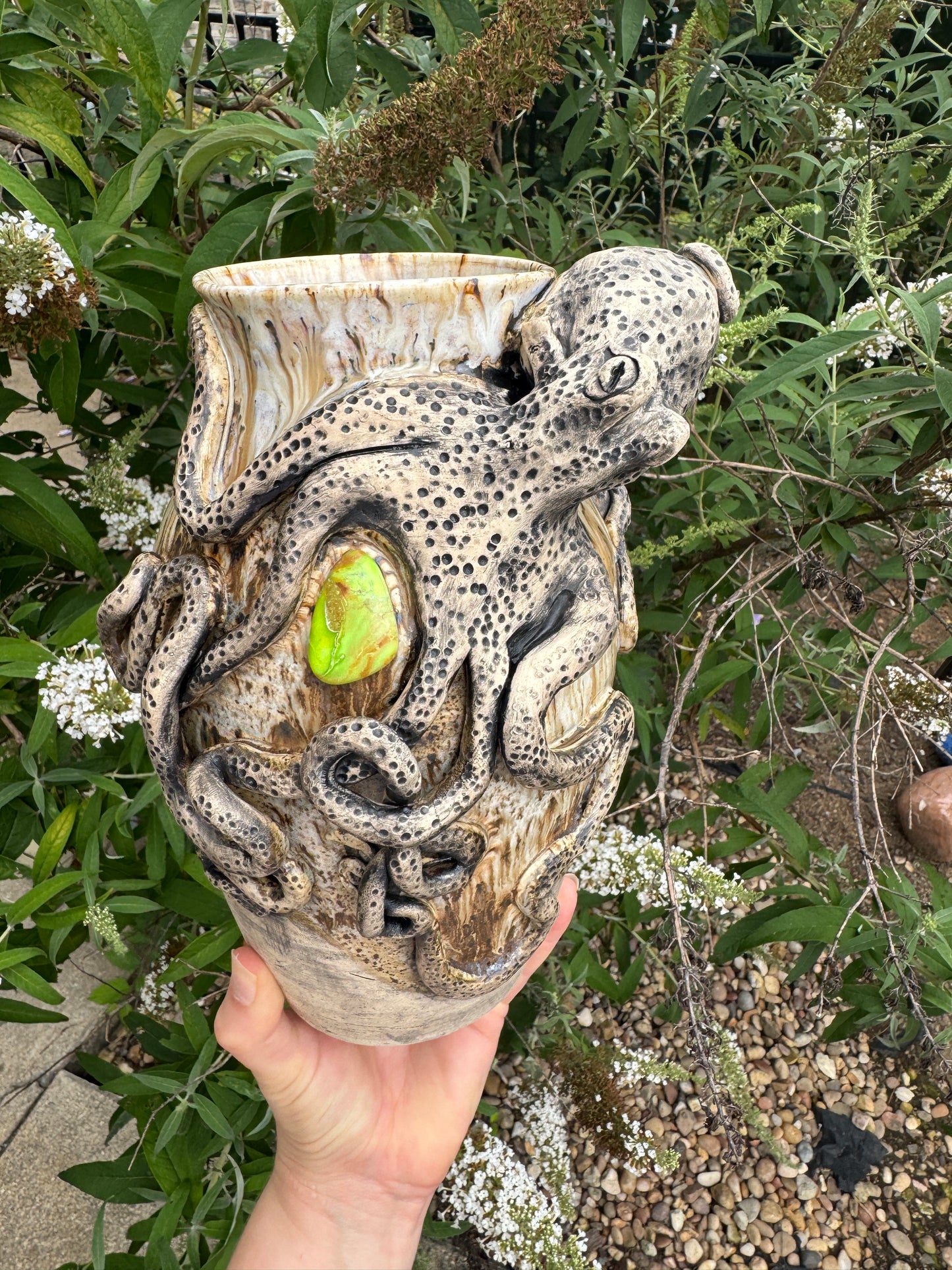 Octopus Vase with Gaspeite